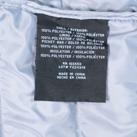 32 Degrees Heat Gray Hooded Puffer Jacket Coat Womens Size L - Picture 10 of 14